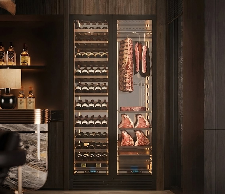 SICAO Unveils the Ultimate Dual-Zone Wine Cooler & Dry Aging Cabinet