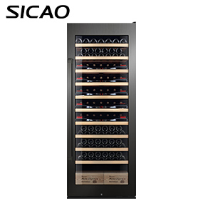 SICAO 680L New Glass Door Red Wine Cooler Compressor Cabinet