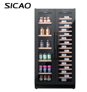 SICAO 512L large capacity beverage and wine cooler combine set