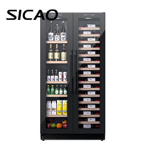 SICAO 512L display beverage cooler and drink wine cool fridge