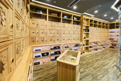 Customized cigar room