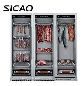SICAO 1140L Beef Steak Saussages Meat Dry Aging Aged Cooler Refrigerator Fridge Display Cabinet Automatic Machine 1-22C°