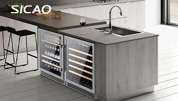 Just the right amount of happiness is given by this small wine cabinet