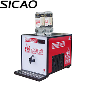 1.8L 2 bottles+ 2taps Liquor chiller dispenser/ liquor shot machine
