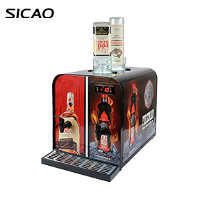 2bottles+2taps liquor chiller dispenser/liquor shot machine